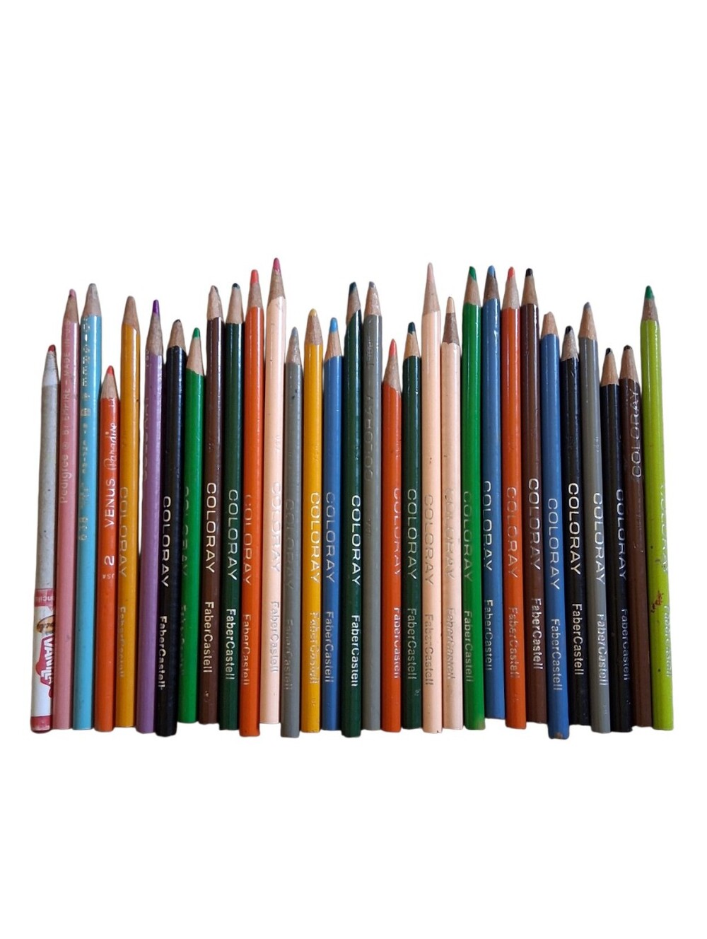 Vintage Colored Pencils Lot Bundle Coloray, Venus, Pedigree, Color Smencils